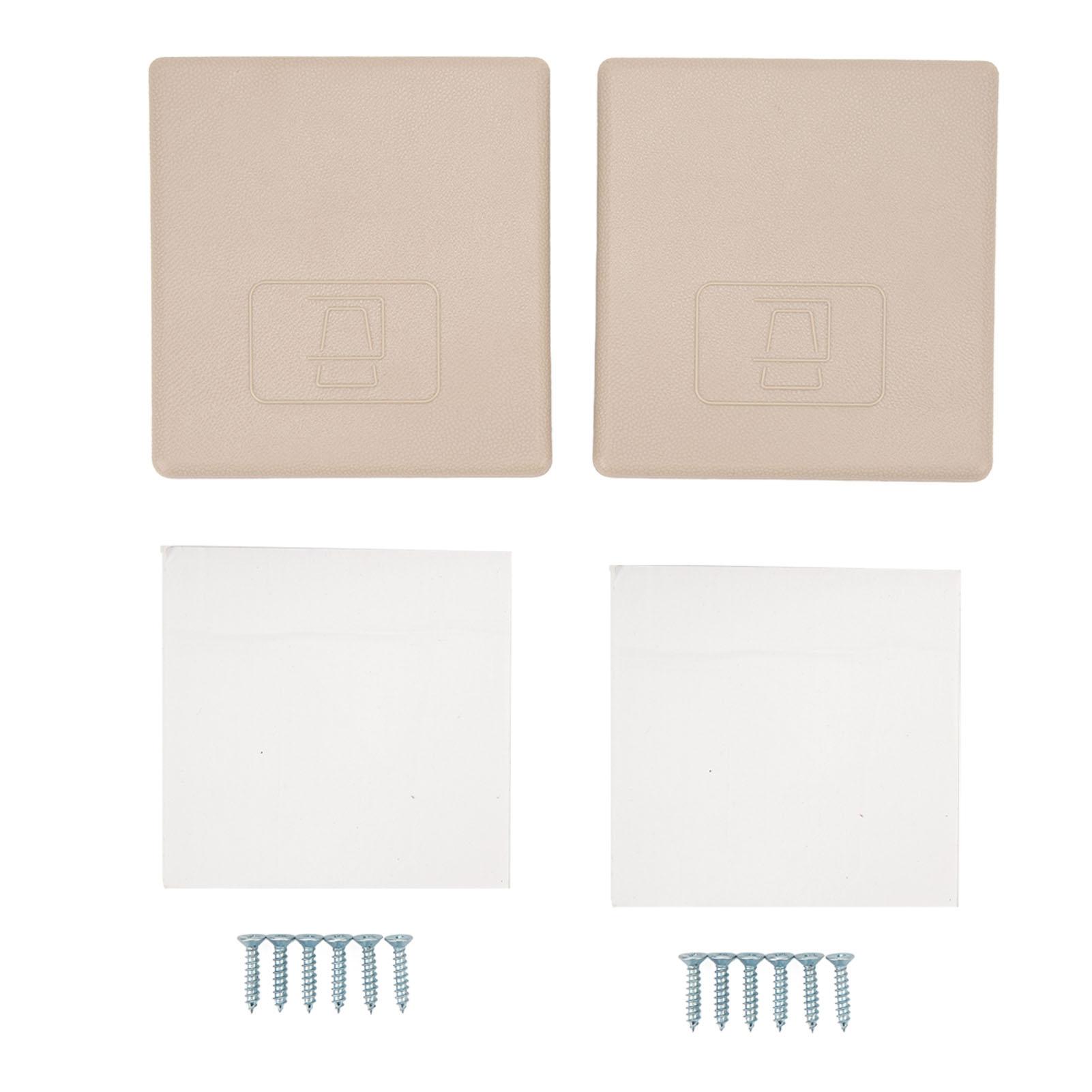 

2 шт. Складной подстаканник Водонепроницаемый Легко чистится Прямоугольный Держатель для бутылки с водой для автомобиля для дома на колесах, автофургона бежевый