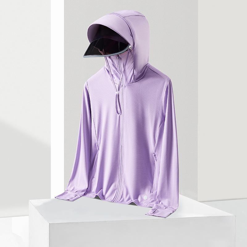 Outdoor Ice Silk Sun Protection Hooded Jacket - Men's & Women's UV-Resistant, Breathable Skinwear for Couples