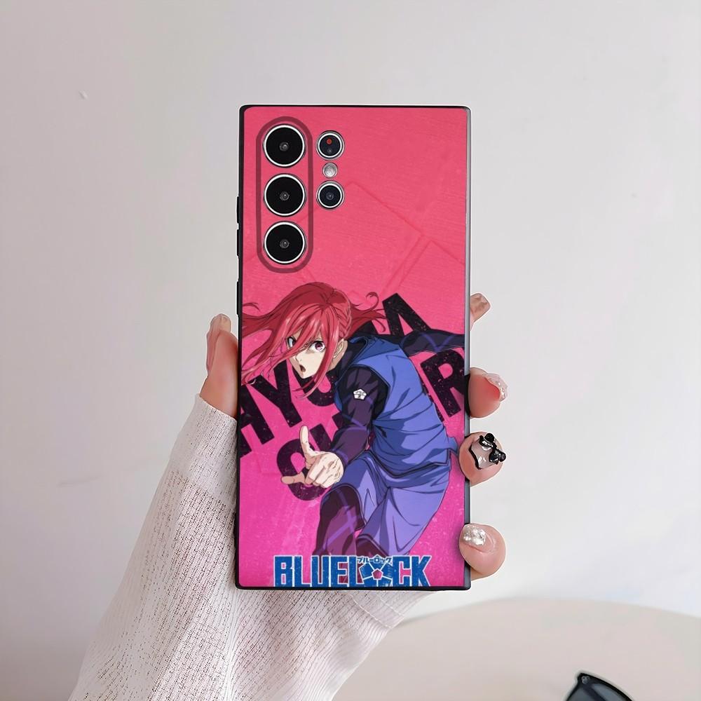 Coole B-Blue Lock Anime Handyhülle Für Samsung Galaxy S25 S24 S22 S23 Ultra S21 S20 Plus 5G Mattierte Rutschfeste Vollabdeckung Hülle