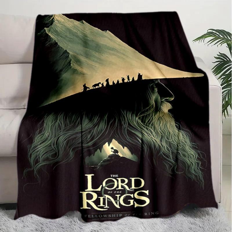 1PC The Lord of the Rings blanket, all-season lightweight home office outdoor nap multifunctional blanket, Christmas gifts