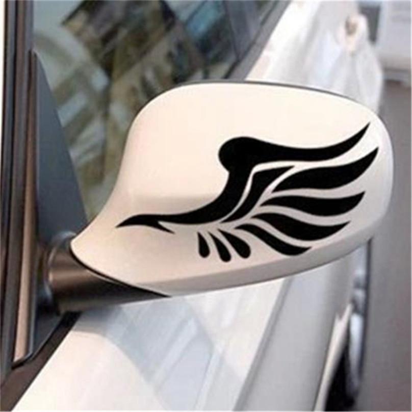 1 Paar Rückspiegel-Flügel-Autoaufkleber, reflektierende Autoaufkleber