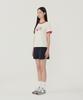 COVERNAT WOMAN Elephant Graphic Ringer T-Shirt Off White