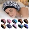 Elastic Wide Band Satin Sleep Bonnet Hair Loss Cover Bath Hair Cap Night Cap  Hair Wrap Accessories