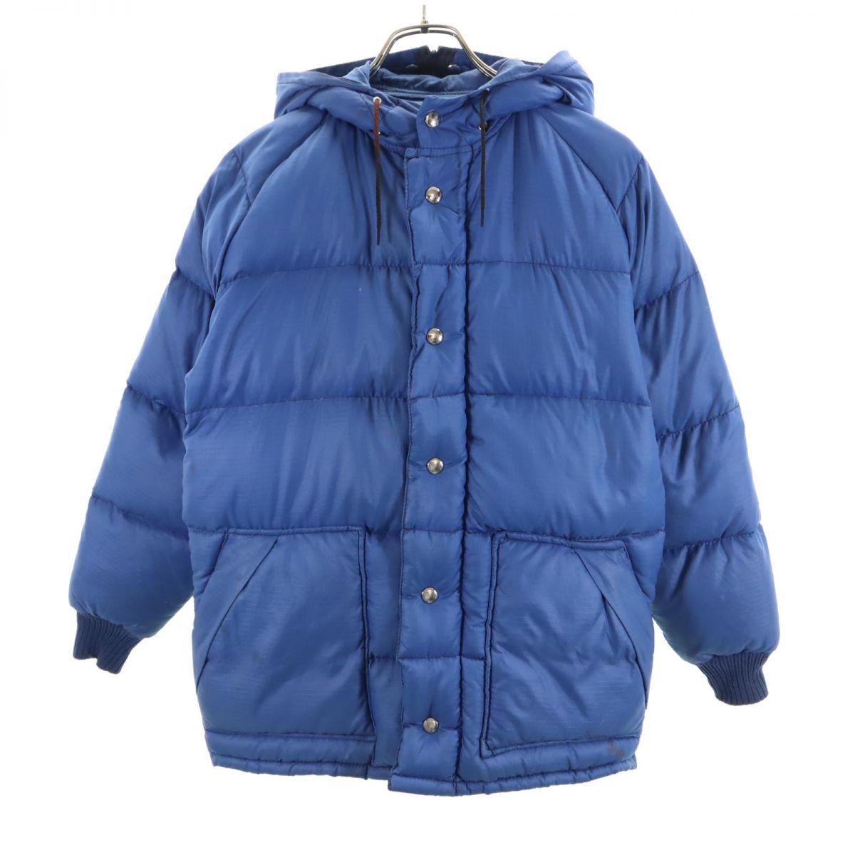 

ВИНТАЖНАЯ куртка пуховик Rocket Talon 70-х 80-х годов синяя ткань рипстоп мужская б/у