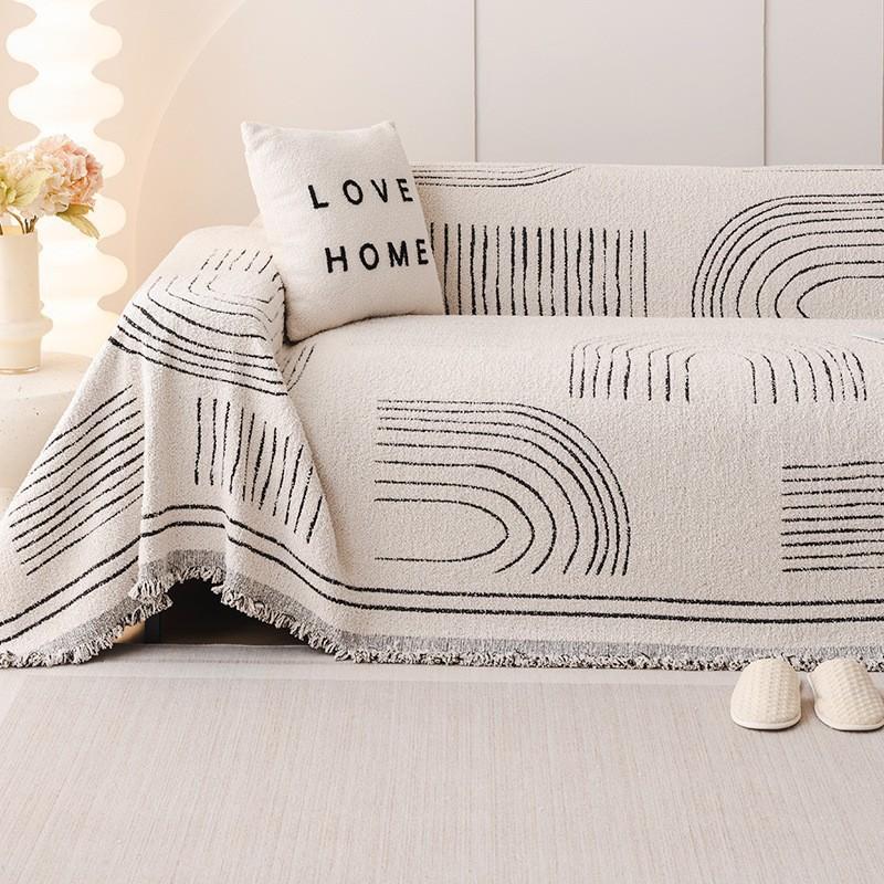 Winter Plush Sofa Towel Cover Cloth A Piece of Universal All-inclusive Sofa Cushion Thickened Non-slip Sofa Cover Full Cover Blanket