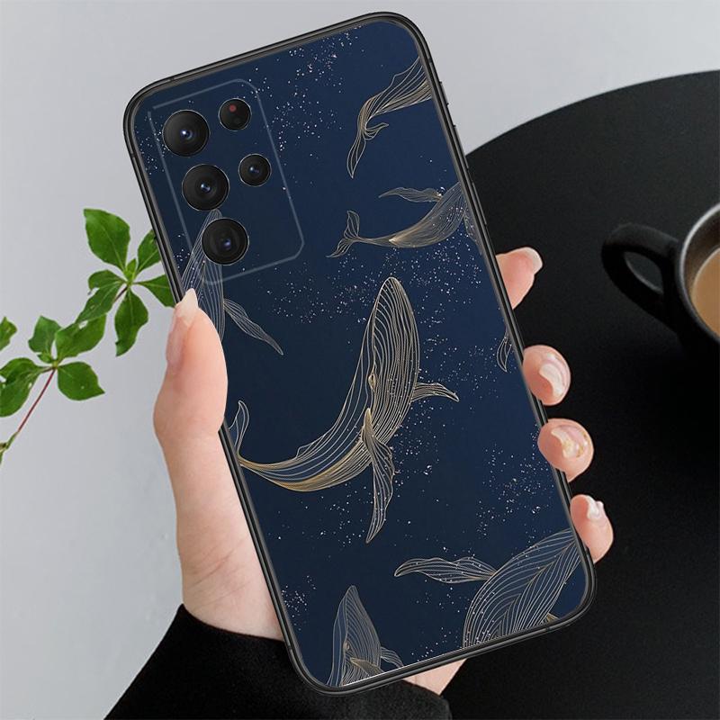

Animal Whale Phone Case For Samsung Galaxy A15 A35 A55 A52 A53 A54 A33 A34 A25 A05S A16 A14 A05 A51 A52S A71 A35