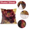 Red Peony Pillow Cases Sofa Cushion Covers Soft Pillow Covers For Home Bedroom Wedding Birthday Party Supplies