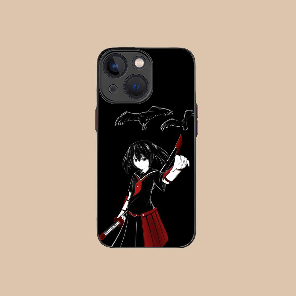 Akame Kurome Silicone Mobile Phone Case for iPhone 17 16 15 14 13 12 11 X XR XS Air Pro Max Plus Mini Colorful Cover
