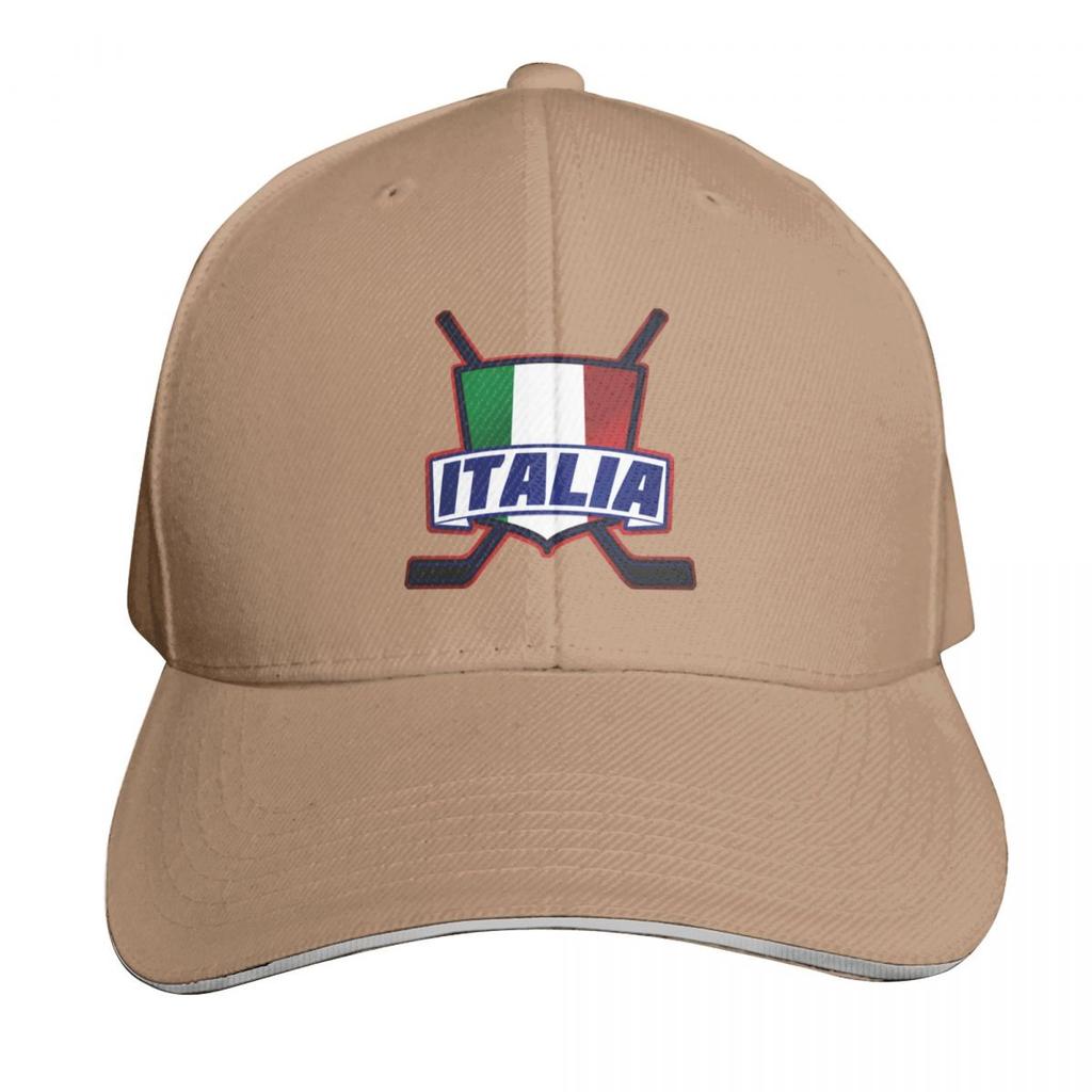 Italian Hockey Logo Flag Hockey Su Ghiaccio Baseball Cap Horse Hat F Beach Custom Cap Ladies Unisexs