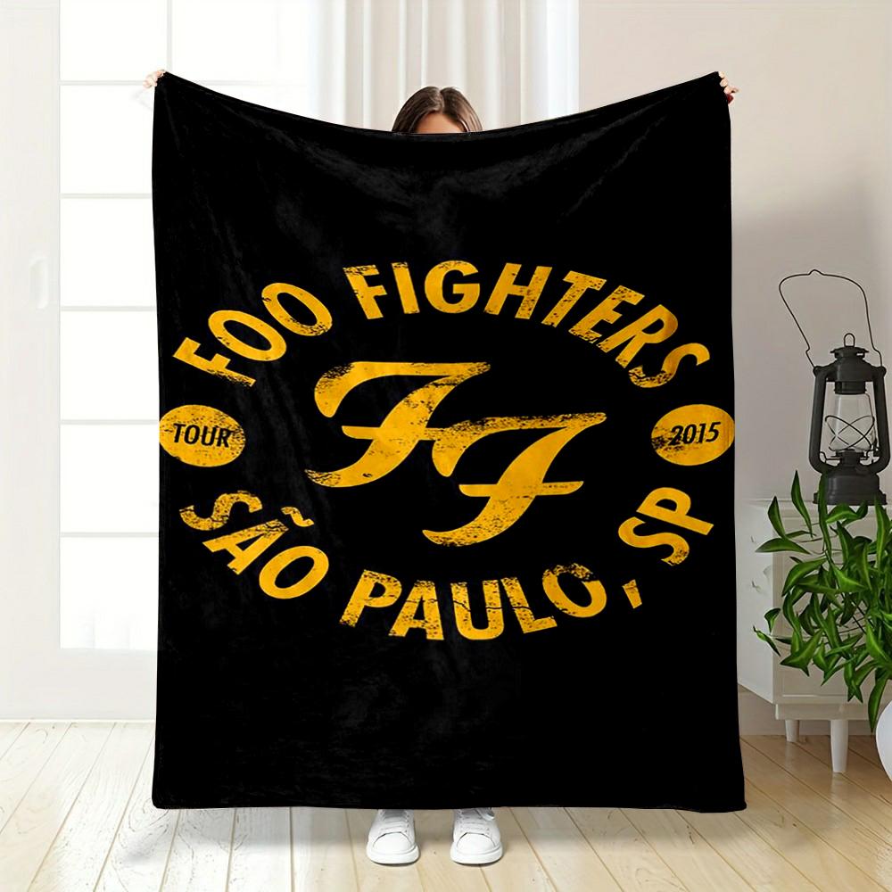 "Foo Fighters São Paulo Tour 2015 Design Flannel blanket for bedroom living room sofa and nap"