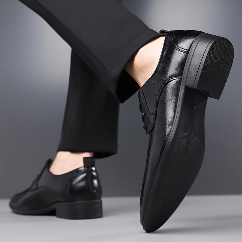 Designer New British Gentleman Formal Dress Shoes For Men Black Lace Up Party Wedding Homecoming Footwear