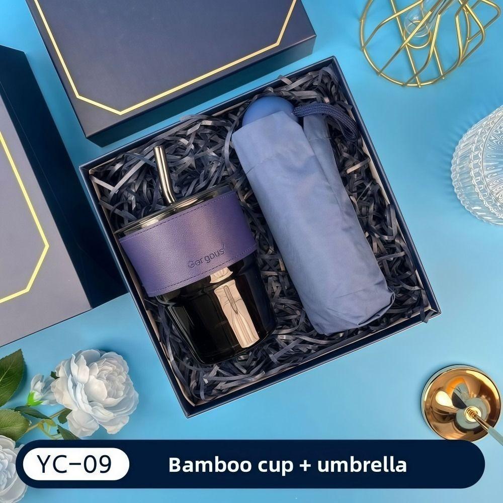 3IN1 Souvenir Gift Set Fan/Towel/Cup with Paper Bag Practical Gift Sets Luxury Stylish Design Gift Box Set Personalized Gifts