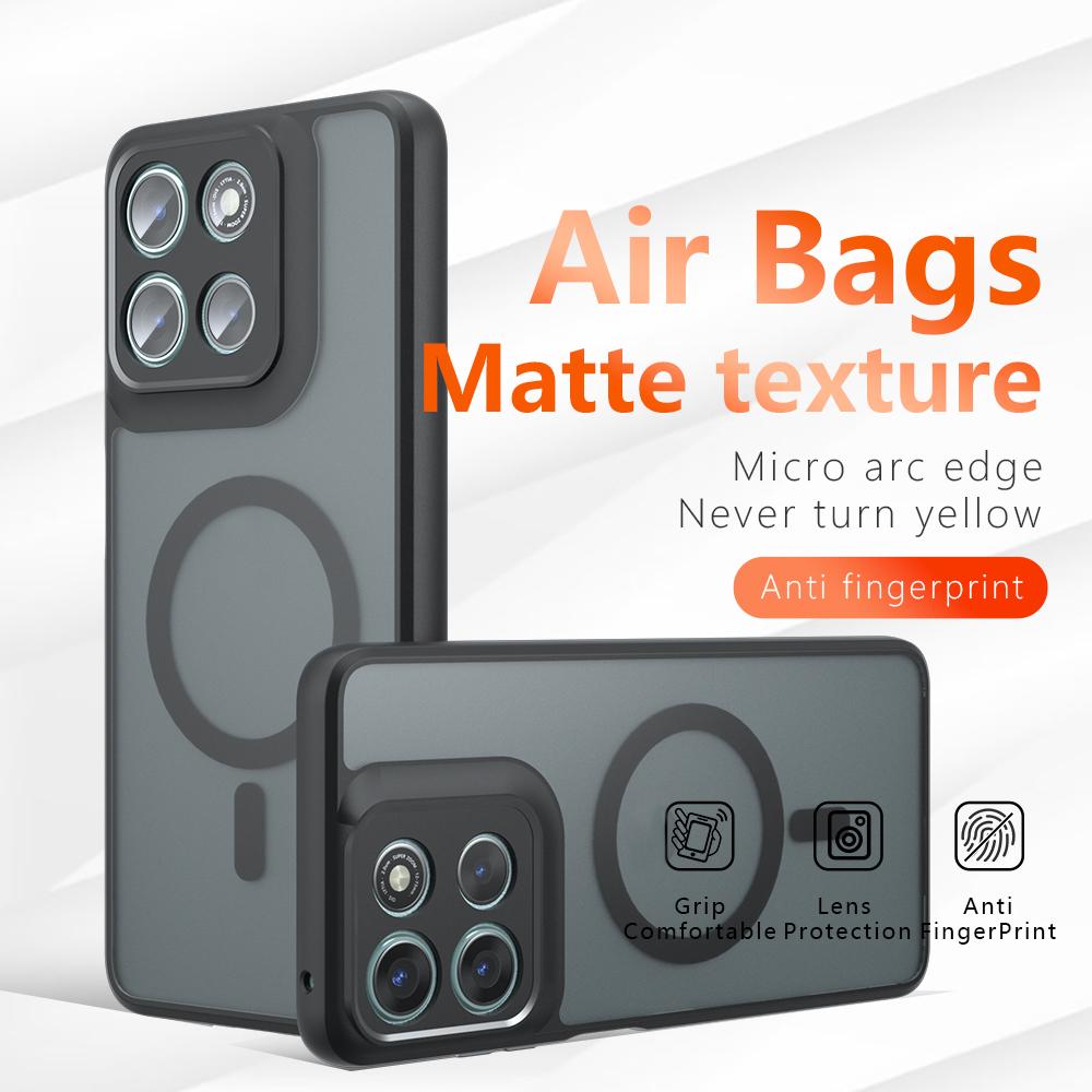 For Motorola Moto G66j 5G/G56 5G Case Compatible with MagSafe TPU+PC Matte Skin Touch Phone Cover