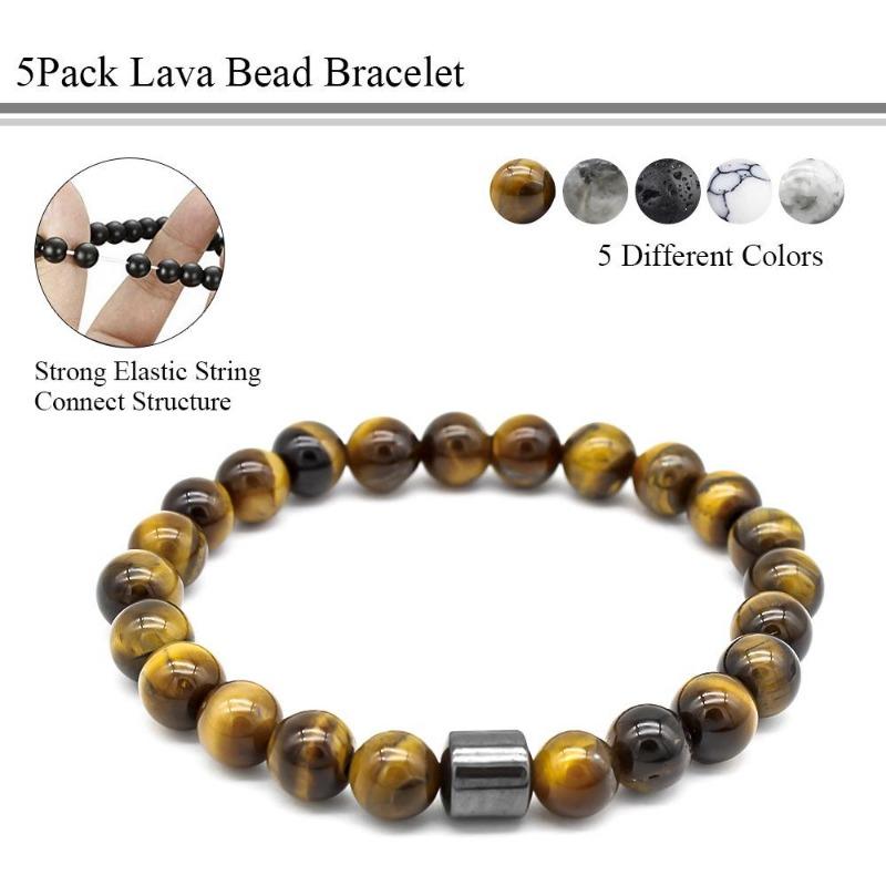 Braccialetto dimagrante alla moda, braccialetto micro magnetico, braccialetto in pietra naturale, braccialetto da donna con terapia magnetica, gioielli che creano una forma del corpo perfetta