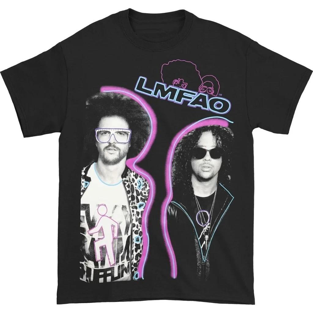 LMFAO Tour Band Black Cotton Unisex T-Shirt XXXL