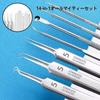 LIKENNY Acne Needle Includes Blackhead Blackhead Blackhead and Tweezers for Pore Beauty and Storage Case Kit, 14-Piece Set, Remover, Remover, Pusher,