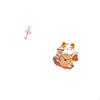 Graceful Dancer Cat Resin Sculpture Wall Clock Unique Birthday Gift Silent Home Decor for Kids