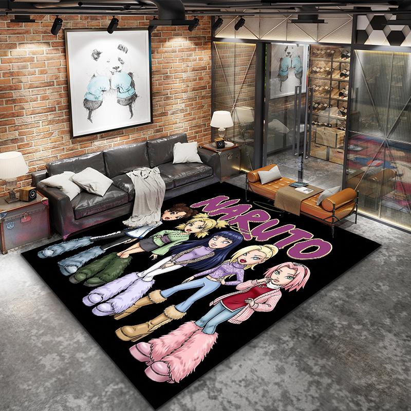 Naruto Generations Carpet Rug For Living Room Bedroom Home Sofa Decoration,kids Play Nonslip Floor Mat