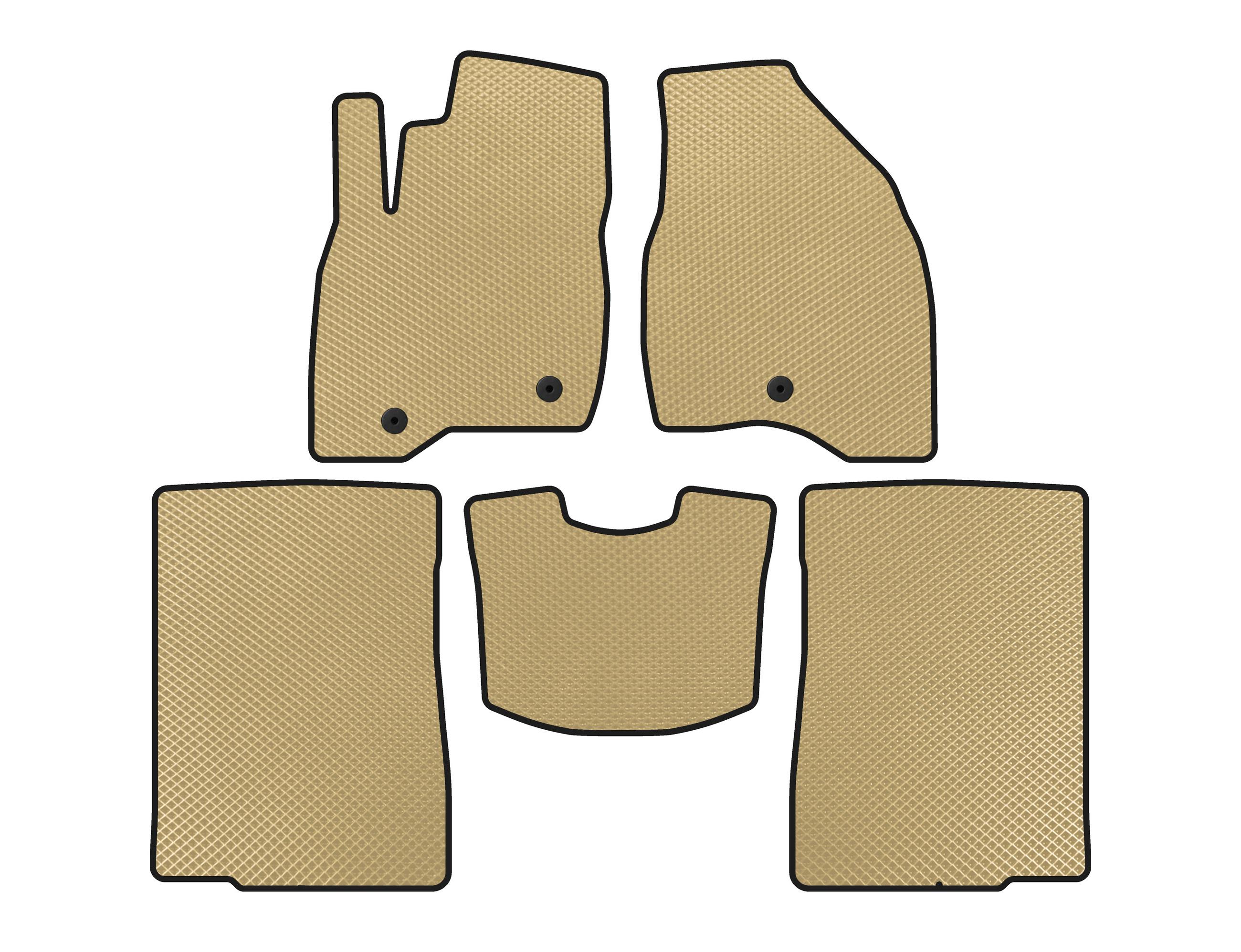 

EVA mats (2015-2017, 2 rows, 7-seater, Beige) for Ford Explorer
