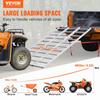 Aluminum Ramps, 1500 Lbs, Tri-Fold Ramp with Load Straps, Folding Loading Ramp for Motorcycle, Tractor, ATV/UTV, Trucks, Lawn Mower, Snow Blower, 77"L