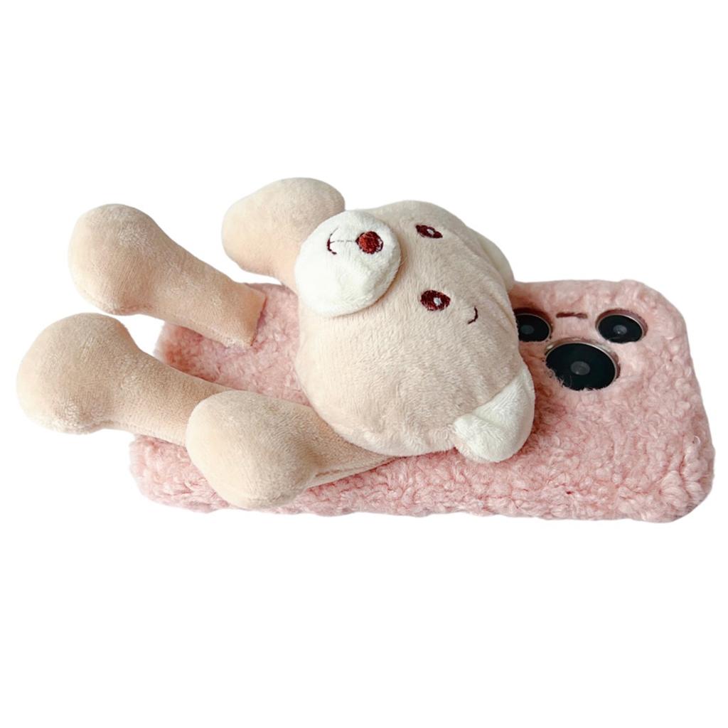 For Huawei Pura 70 Case Plush Bear Soft Fluff TPU Protective Phone Cover