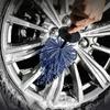 Car Wheel Multifunction Cleaning Brush Long Soft Handle Rim Hub Microfiber Brush Tire Detail Brush Auto Motorcycle Washing Tool