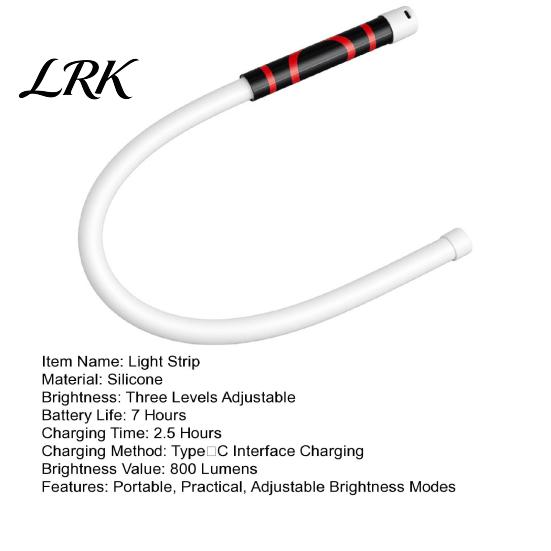 High Medium Low Brightness Light Flexible LED Work Light, 22 Inch Bendable Gooseneck for Car Workshop Portable Lighting Repair, Rechargeable Underhood