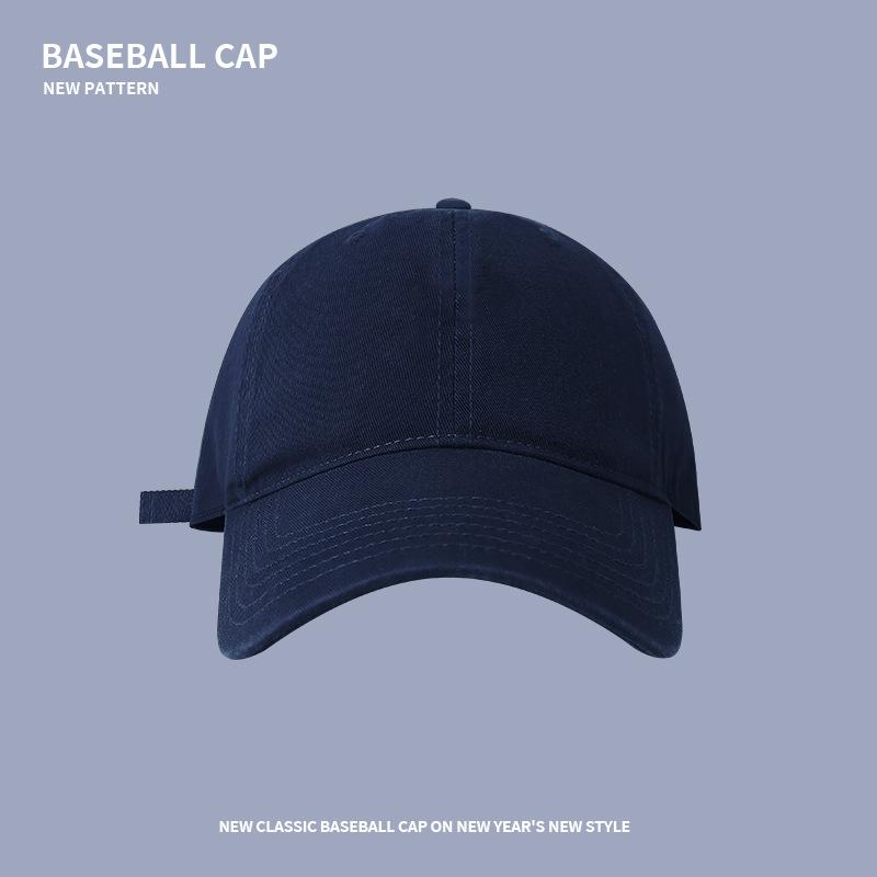 

Big head circumference baseball cap children soft top plain face suitable for big face wide brim casual versatile sunshade cap men Adjustable (54-60CM)