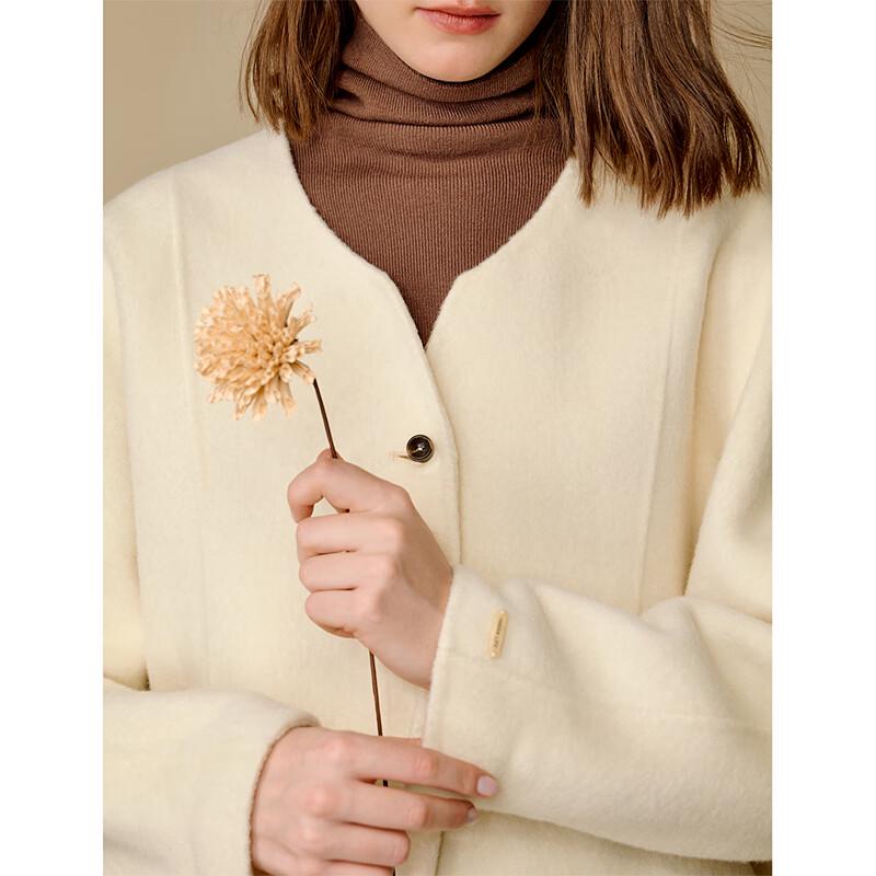 Inman Women's Alpaca Wool Batwing Double-Faced Coat