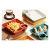 4Pcs Lightweight Divided  Tray Compartment Design Sauce  Plate Dinner Plate  Kitchen Daily Use