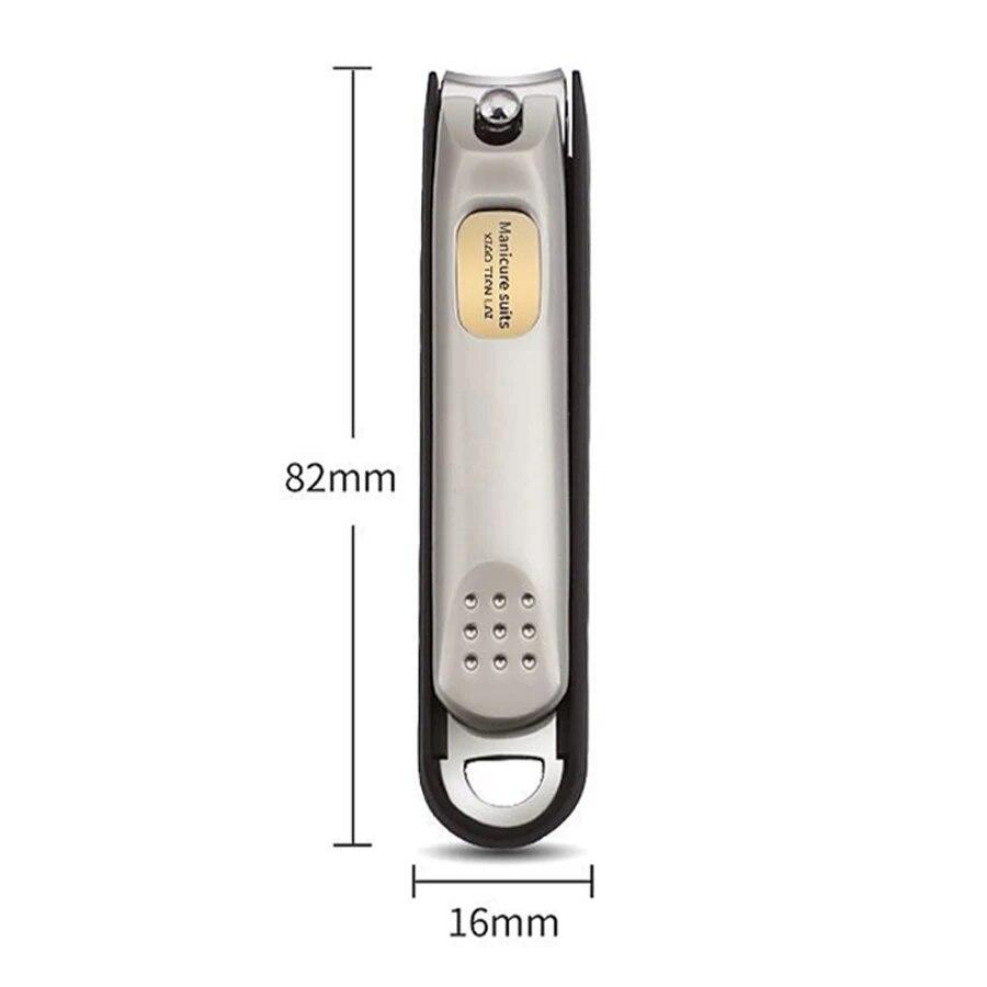 Nail Trimmer Pedicure Scissor Nail Clippers Stainless Steel Anti Splash Fingernail Cutter Manicure Tools Bionics Design