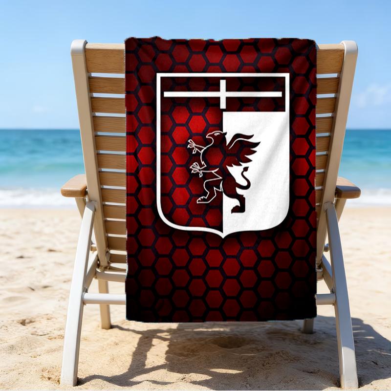 Shield With Griffin Cross Beach Towel - Soft, Absorbent Microfiber, Lightweight, Ideal for The Beach, Parties, Travel, Camping fan gifts