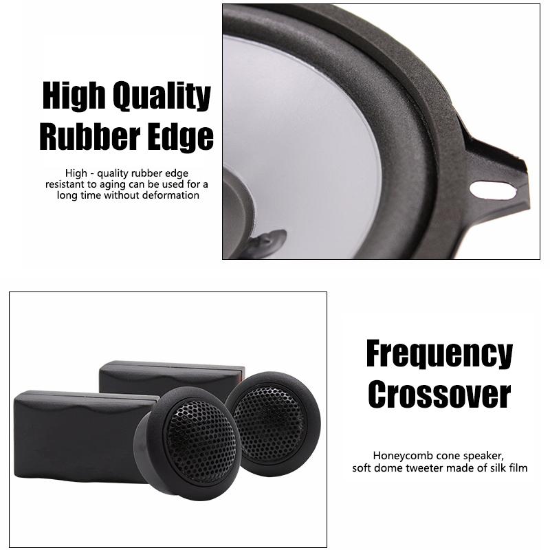 5 Inch Car Speaker Sets High Efficiency Mini Dome Tweeter Speaker High Power Silk Film Car Audio Speaker Car Audio Modification
