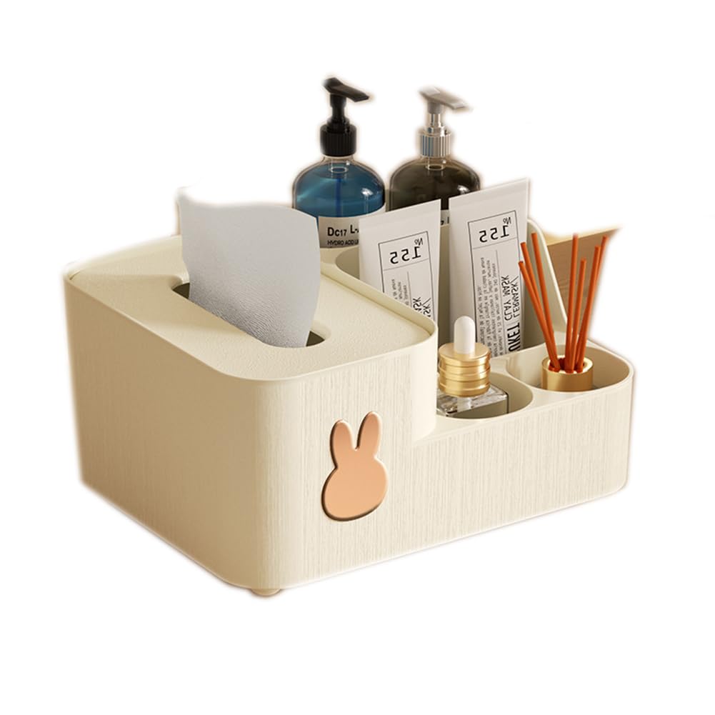 

Jingde Ware Tissue Tissue Desktop Storage Remote Control Small Item Tissue Desktop Cosmetic Storage Small Item Cell Phone Beige Case, Box, Case,