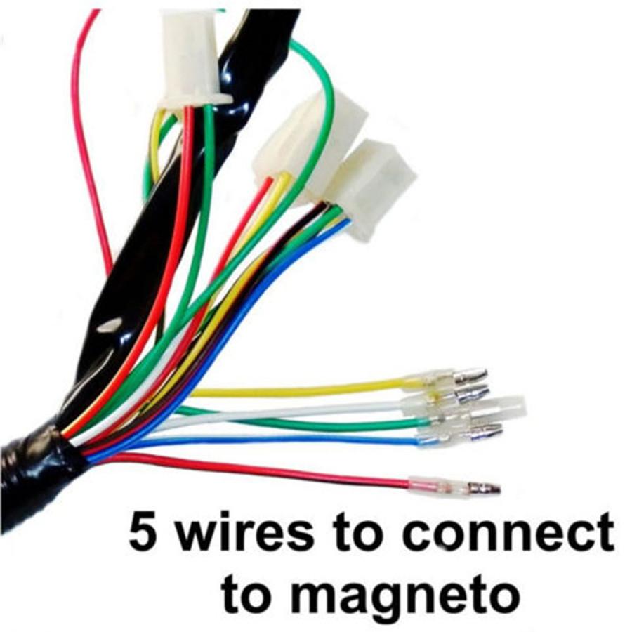 One Set Electric ATV CDI Wire Harness Stator Wiring Kit For 50cc 70cc 90cc 110cc