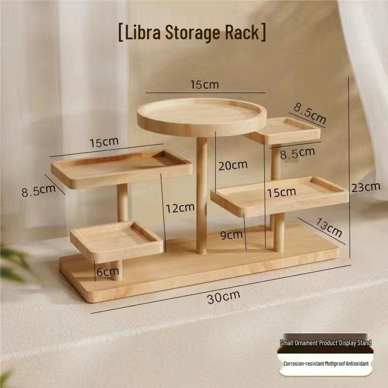 Libra Solid Wood Jewelry & Figurine Display Stand