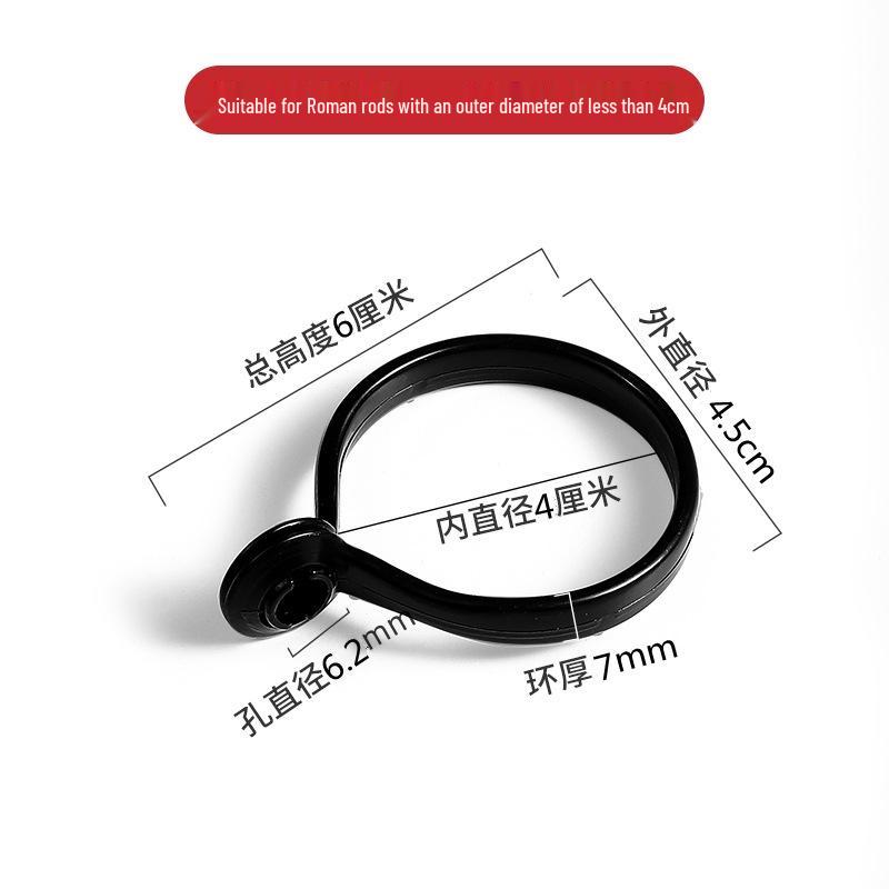 Inel cu cârlige pentru perdea deschis - Cercuri pentru bară romană Accesorii pentru duș