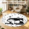 Round Rug Custom NameOlivia Rodrigo Pattern Non Slip Carpet Home Floor Decor