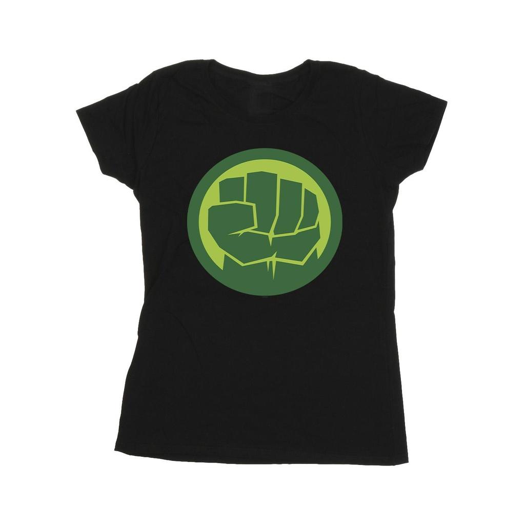 Marvel Womens/Ladies Hulk Chest Logo Cotton T-Shirt