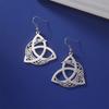 My Shape Crescent Moon Celtics Knot Drop Earrings for Women Stainless Steel  Irish Knot Witch Knot Dangle Earrings Jewelry Gifts