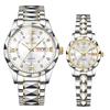 Waterproof and Rainproof Wristwatch with Luminous Round Stainless Calendar White Large and Perfect for Business or Formal A Perfect Gift for and New