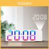 Digital Led Alarm Clock With Rgb Color Projection For Bedroom Decor