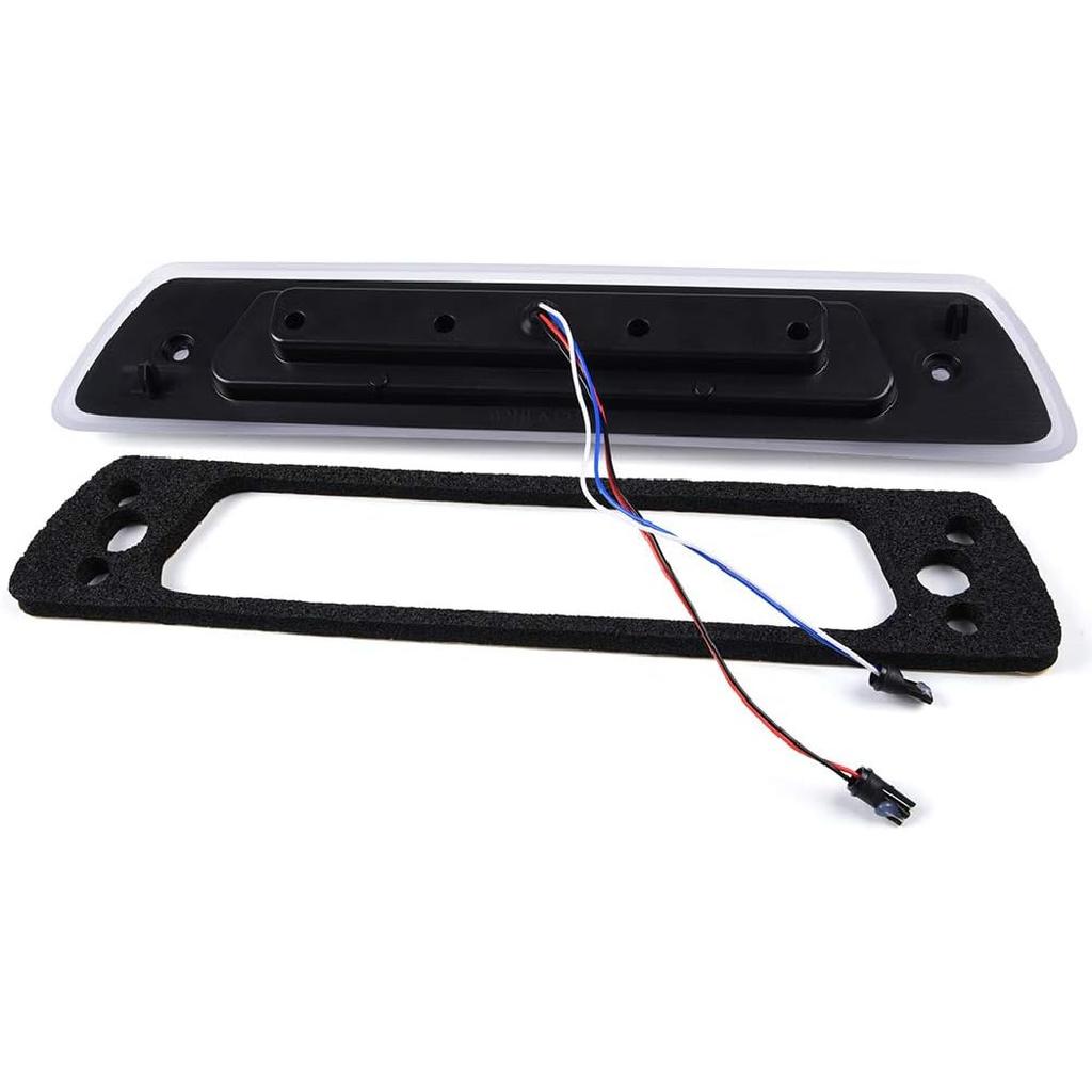 GRAND ORANGE LED 3rd Third Brake Light Compatible With 2009-2014 Ford F150 High Mount Rear Brake Stop Light Cargo Lamp Chrome Housing Clear Lens