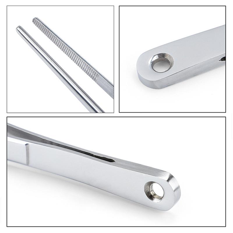 1ks 12palcová kuchyňská pinzeta z nerezové oceli Velmi dlouhá pinzeta na vaření Jemné kleště na BBQ vaření Barmanské nástroje
