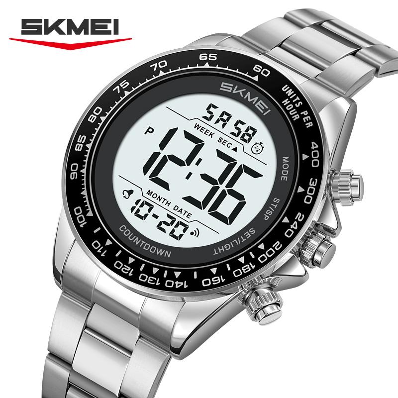 Skmei 2659 Fashion New Arrival Man Digital Watch Stylish Stainless Steel Band Luminous Multifunction Low Moq Casual Watch Design