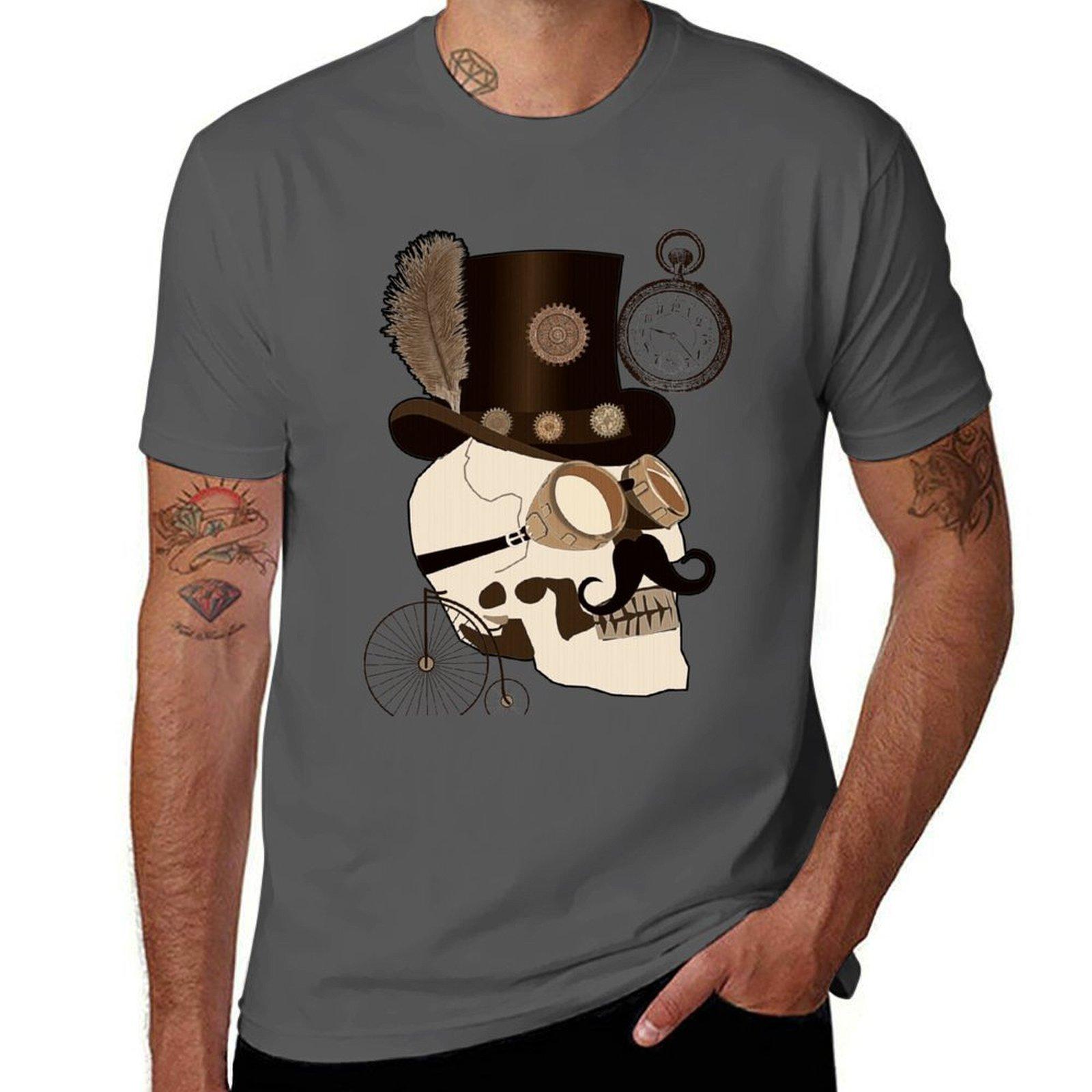 

Steam Punked T-Shirt man graphic t shirt t shirt men 100% cotton luxury brand essential t shirt T-Shirt 4XL