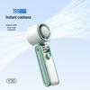 2026 Multi-Functional Handheld Folding Refrigeration Fan with 199-Speed Turbine and Ice Pack Capability