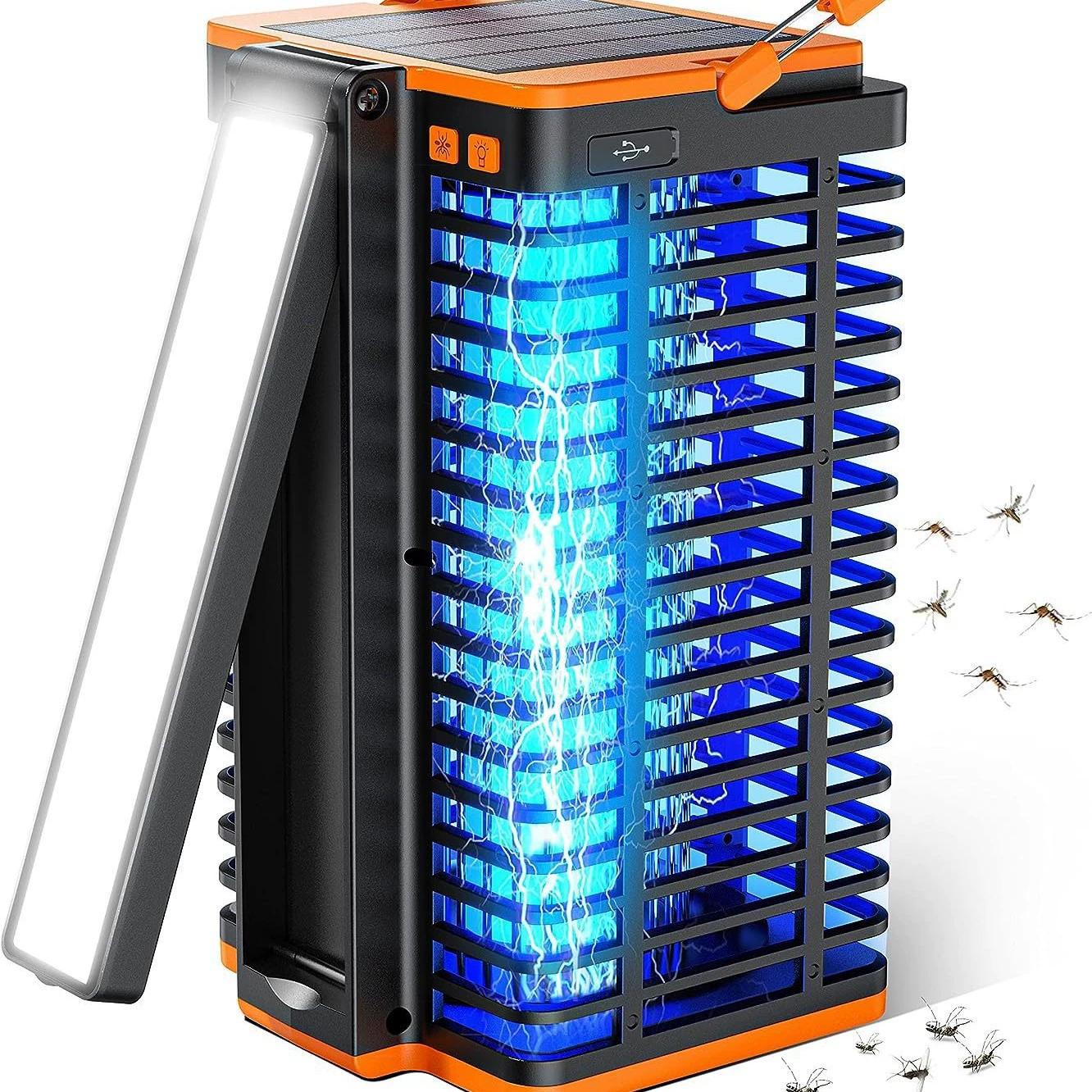 

Lámpara solar antimosquitos para jardín, repelente de insectos eléctrico para exteriores y hogar