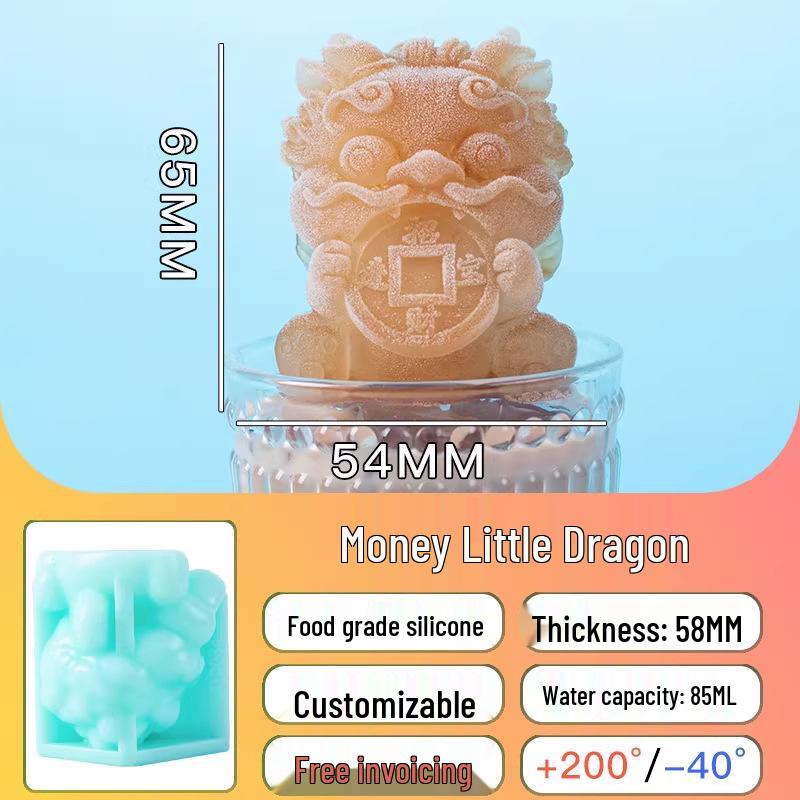 Crocodile-Shaped Silicone Ice Cube Tray for Whiskey – Large, Food-Grade, Cartoon Design