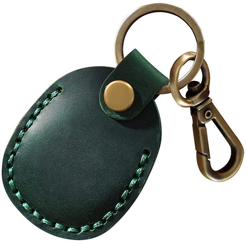 Geeignet für Airtag Leder Schlüsselanhänger Hülleairtag Ortungsgerät Holster Pu Ausweishülle